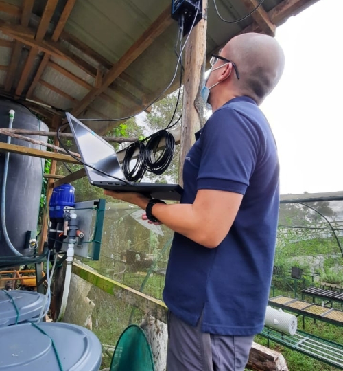 Lắp hệ thống giám sát chất lượng phân bón cho cây (Install Smart Water Plug and Sense for fertilizer nutrition monitoring)